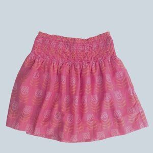 J. MARIE Women's Maeve Skort Medium Pink, Orange, & White Novelty Flower Print